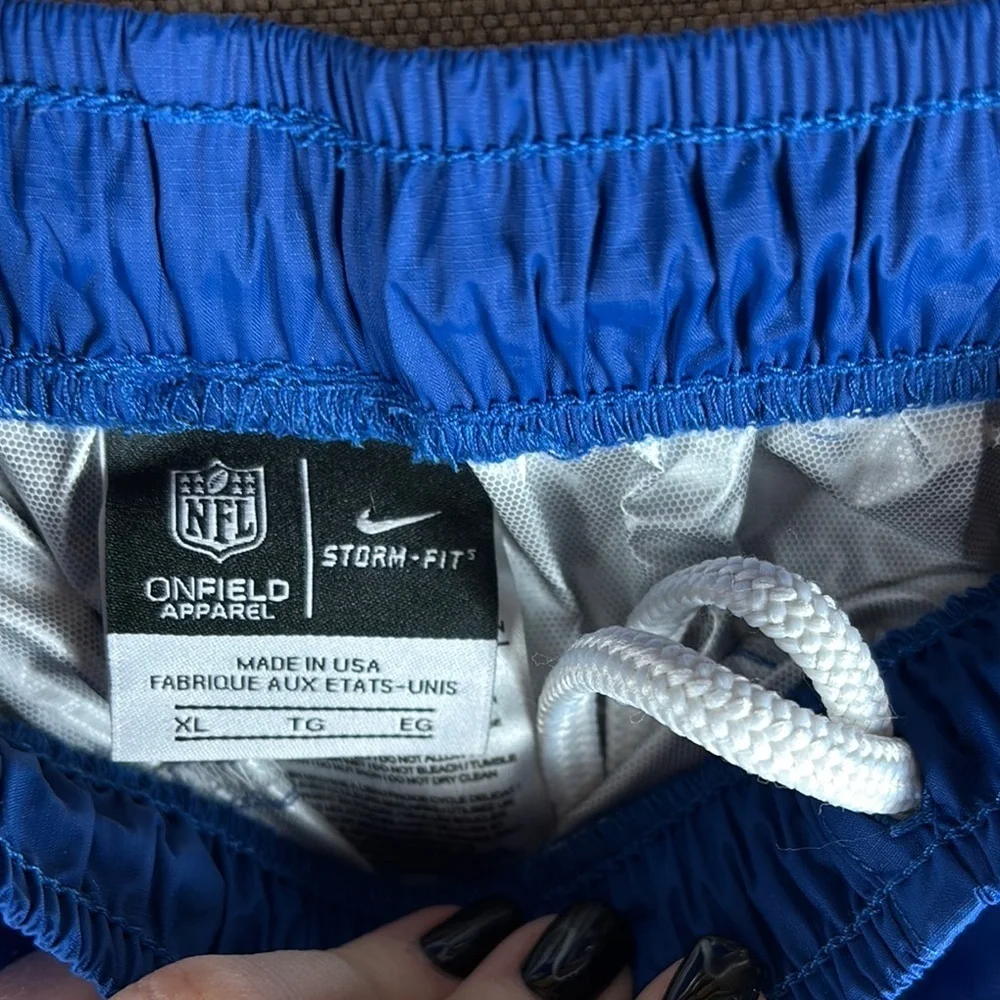 Nike > Men’s Blue NFL Onfield Apparel Storm Fit Track Pants Extra Large